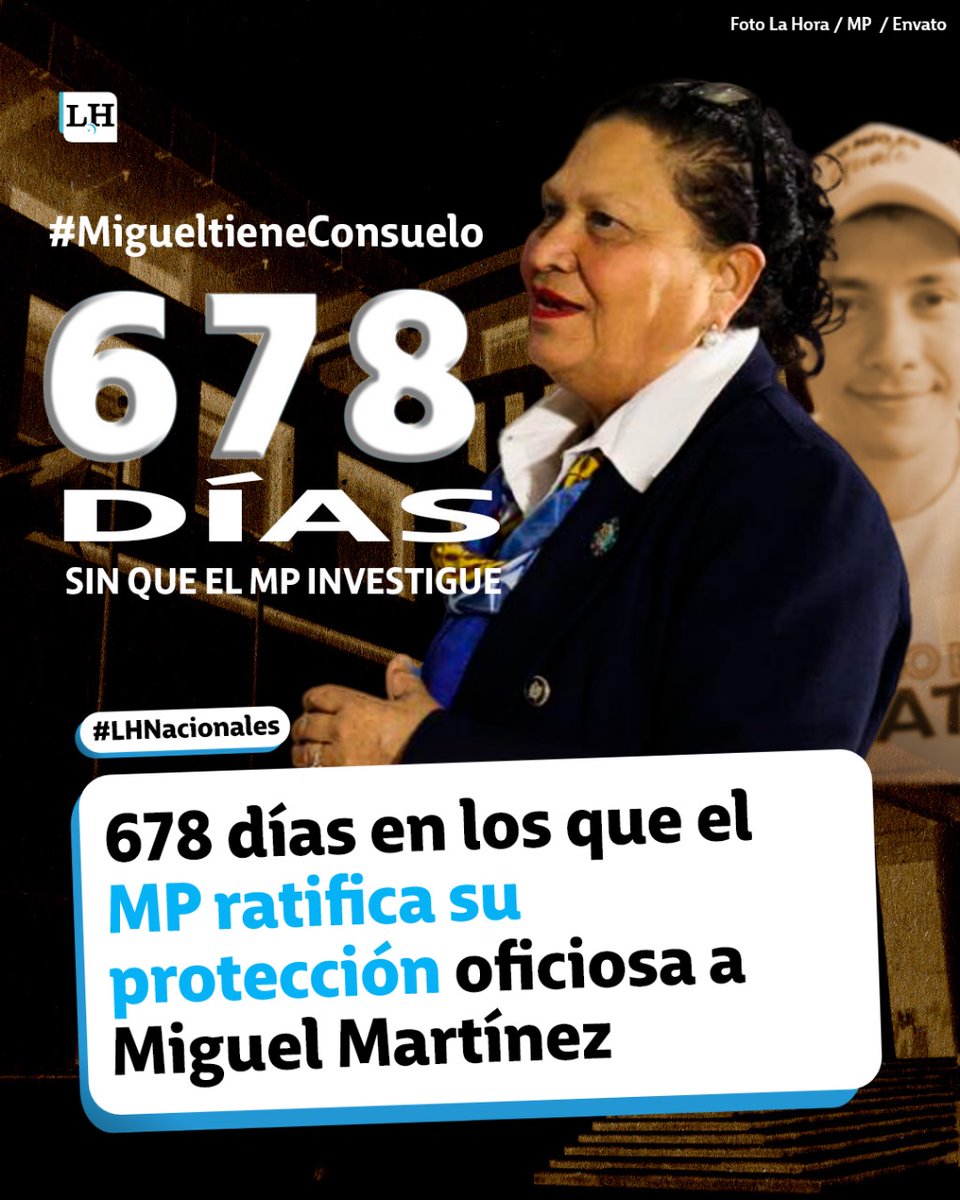 lahoragt's tweet image. #LHNacionales | SIGUE EL CONTEO 🕵‍♂⌛
Van 678 días y el MP aún no ha iniciado alguna investigación de oficio en contra de Miguel Martínez por posibles hechos de corrupción.
Estos son los detalles ➡ bit.ly/4qcAB6C