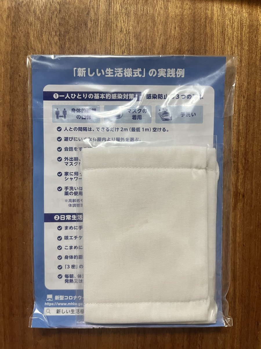 掃除してたらアベノマスク出てきた