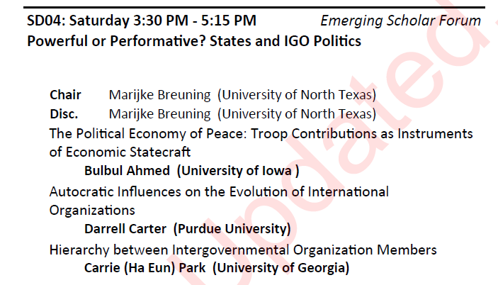 d_carterpolisci's tweet image. At #ISAMidwest and interested in the modern role of IOs? Come by our panel tomorrow!