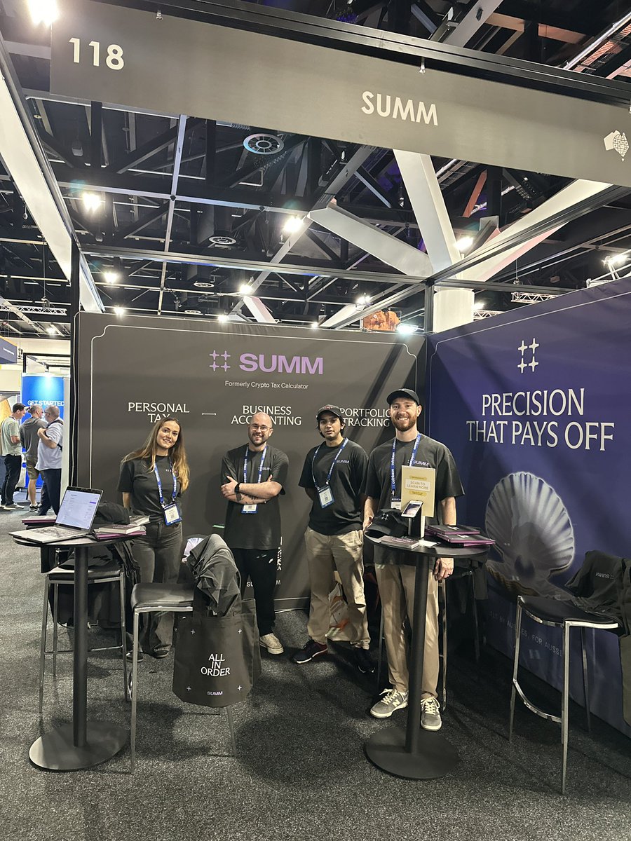 MichaelJStocks's tweet image. Dream team at @AusCryptoCon today 

@summ_app