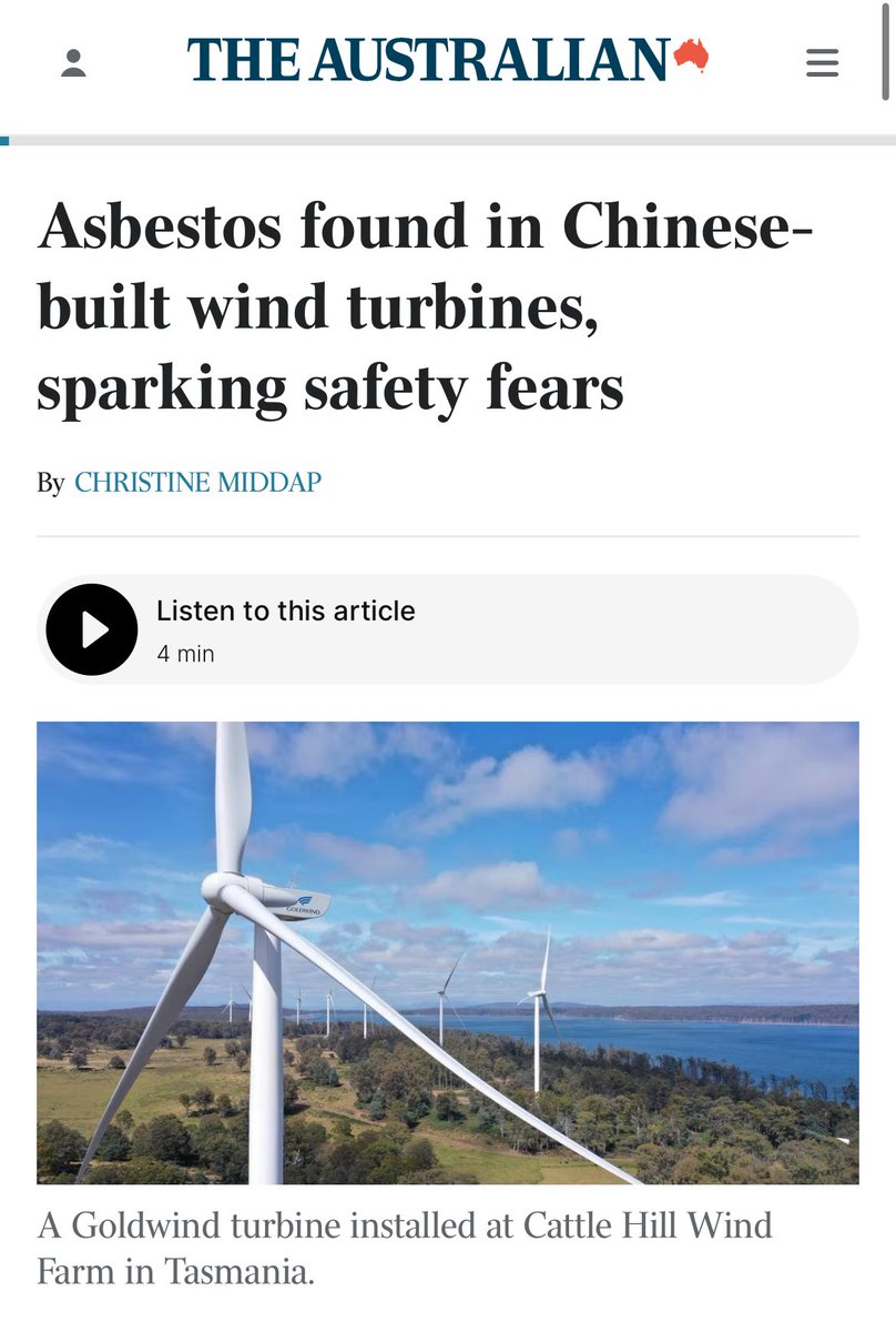 PaulineHansonOz's tweet image. Stop the importation of asbestos-riddled wind turbines from China. The Albanese government may not take the risk seriously, One Nation does!