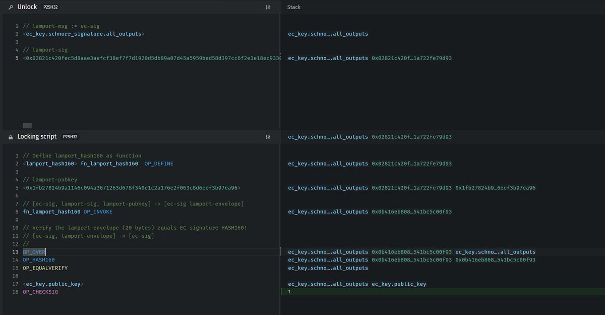 4moonsettler's tweet image. gottem! full real lamport sig verification!
