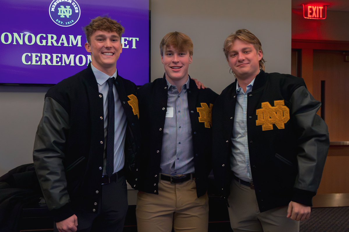 Congratulations to our guys who earned their Monogram Jackets last spring! 

#GoIrish ☘️