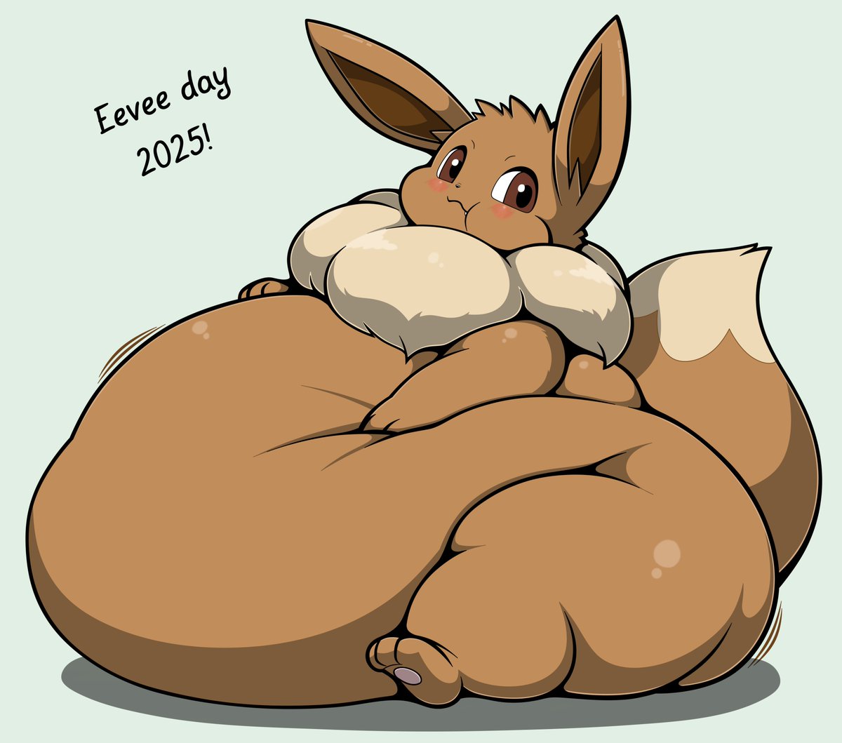 silly eevee for the eevee day! just that 🤎