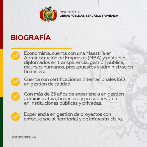 📷 #NotaDePrensa | MINISTRO POSESIONA A JORGE EDUARDO MÉNDEZ COMO DIRECTOR GENERAL EJECUTIVO DE LA AEVIVIENDA
📷 n9.cl/hywku
#SiempreBolivia 📷