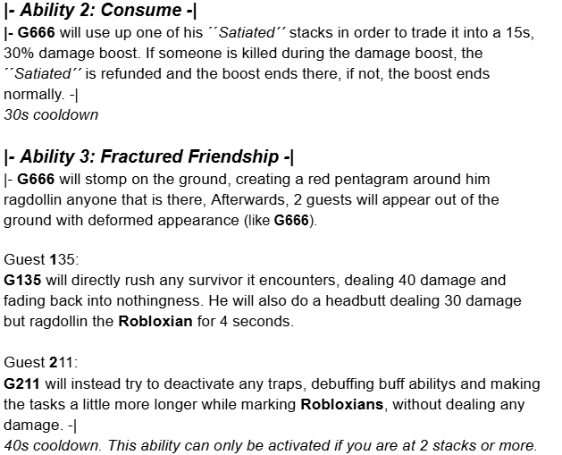 Buckethead1352's tweet image. G666 Moveset concept for
@TLRRoblox