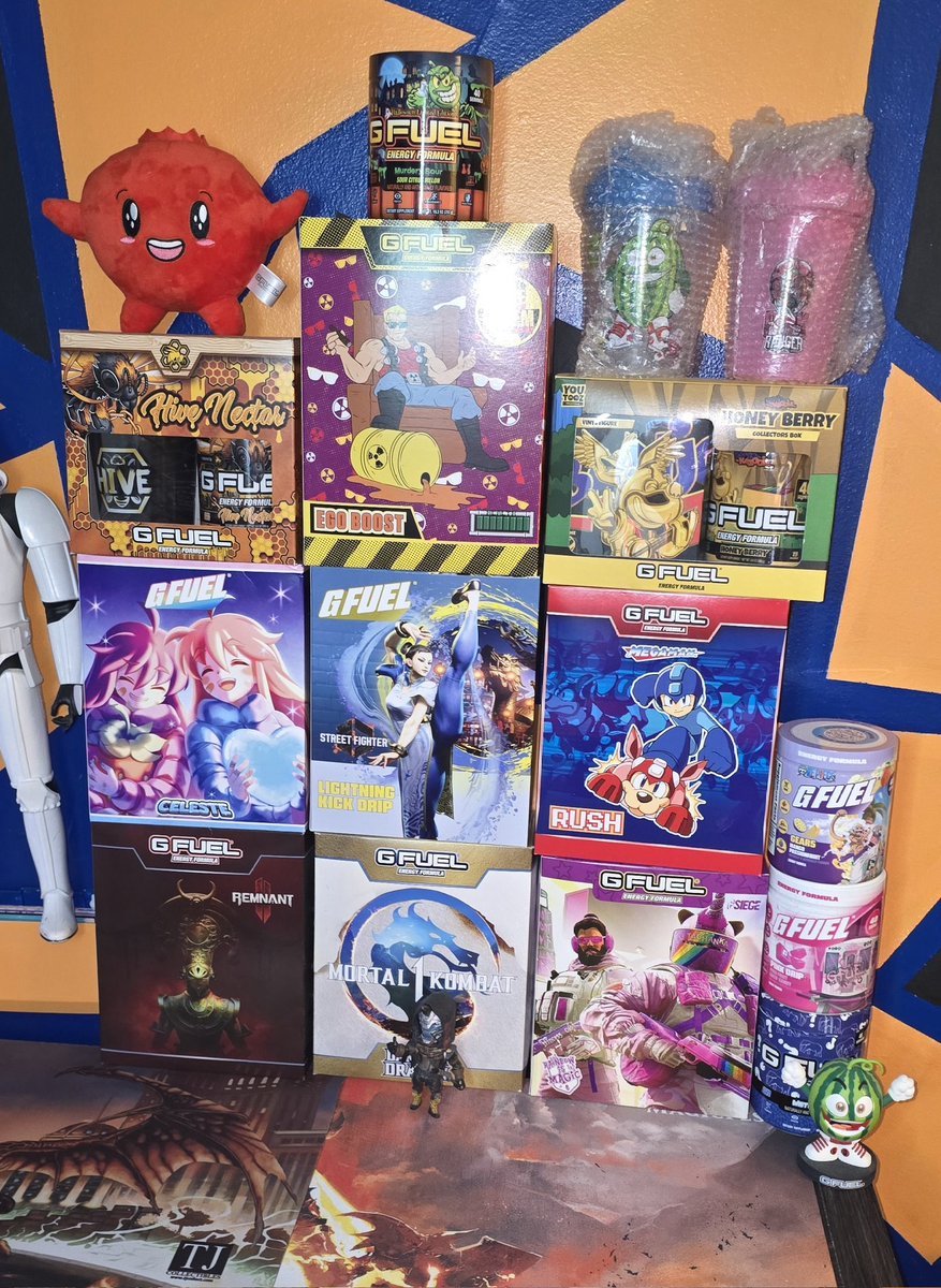 KINGM0_'s tweet photo. LAST CHANCE!!
The time is now to build to your #GFUELCollection!!
#FreebieFriday on top of buy more save more on top of free shipping!! Soo many awesome flavors to choose from. SO MANY GOODIES!!! Also, lmk if you use code Kingmo as I always support thoes that support me. 🙌💪💘 #GFUEL #CodeKingmo https://t.co/VvPsNlDch4
Cheers! 🍻 Stay hydrated and energized my friends. 🫡
