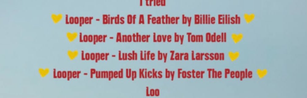 Im actually sick to my stomach that I wasn’t there for 4 of the best loopers