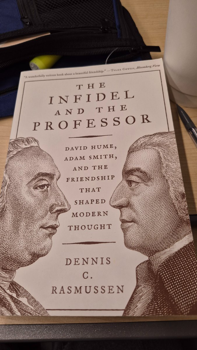 PAHoyeck's tweet image. Just finished this. A delightful intellectual biography that sheds light on Hume and Smith&apos;s lives, their work, and their influence on each other. Four out of five, definitely recommend to anyone interested in the history of ideas.