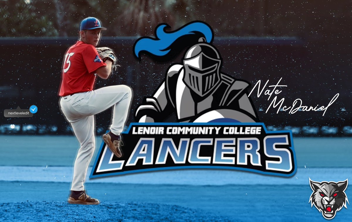 Congratulations to 2026 LHP Nate McDaniel on his commitment to <a href="/LCCLancers/">Lenoir Community College</a> #jointhehunt