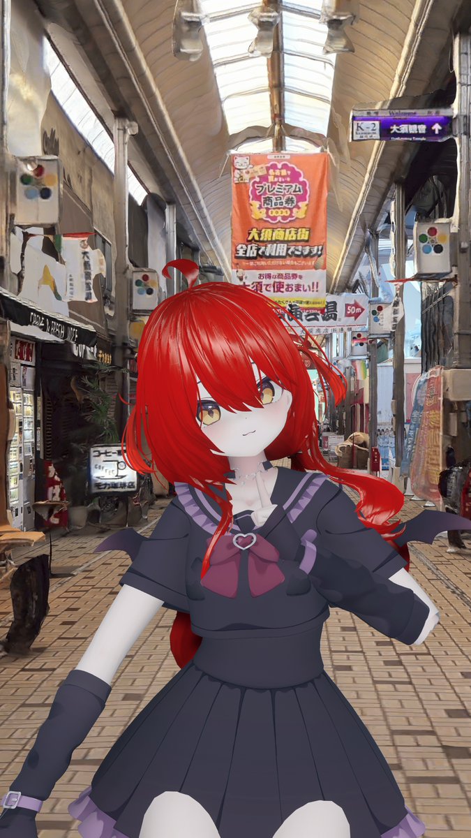 Resoniteに見覚えのある商店街が爆誕していたんだけど、想像した１００倍広くて度肝を抜かれたｗ