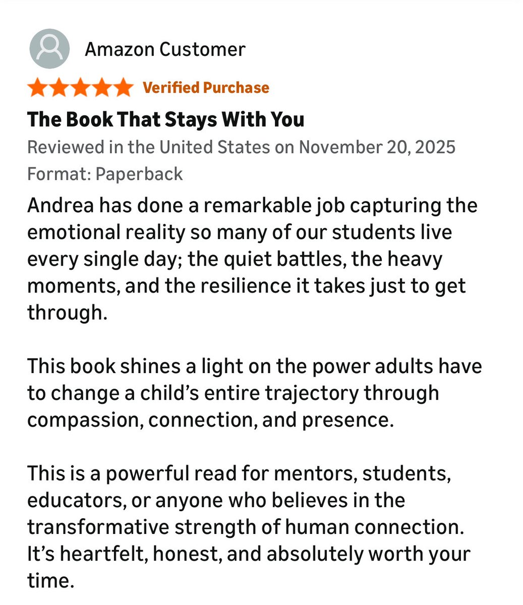 BitnerAndrea's tweet image. Thank you, Marcey for your kind words. Hearing how When Niagara Falls is touching classrooms and hearts across the country is the greatest reward for an author and educator. 💚

Read it now-  bit.ly/4r7UkoA