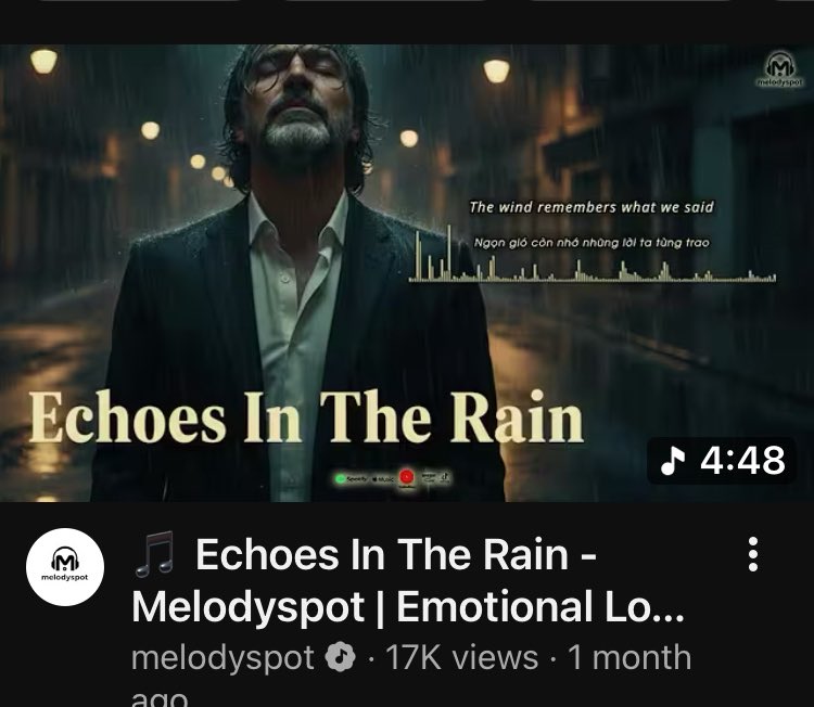 #FridayReigns
#GeoEngineering

youtu.be/fsxEAbveISA?si…

Echoes In The Rain ☔️ 🌧️

Melodyspot 
#LatinPop
#RockBallad
#music