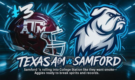 Inspin's tweet photo. Texas A&amp;M controls playoff destiny—Samford’s upset energy creates dangerous early-game volatility. Watch the first quarter. 

https://t.co/QPa4C00HS6

#Aggies #CFBSharp #PlayoffReady #SamfordVsTAMU #SaturdaySlate #BetSmart #inspin #betitandforgetit https://t.co/Sv0v0pC7rA