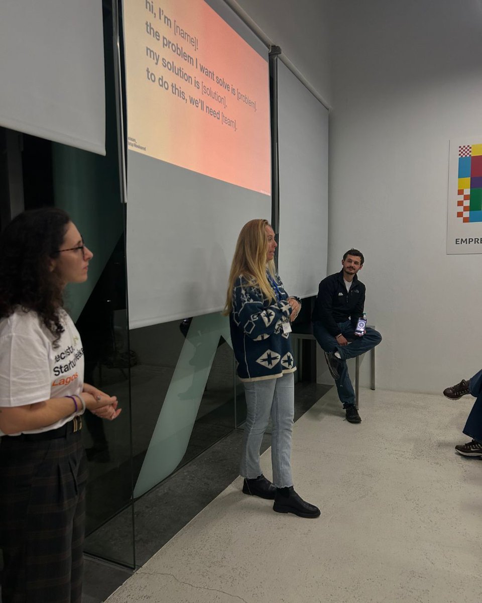 Startup351's tweet image. Day 1 of #SWLagos came in HOT!

Strangers → pitches → votes → teams → prototypes… all in a few hours.
Mentors jumped right in, pushing ideas from “interesting” to “let&apos;s build it.”

If this is Day 1… Lagos is in for a wild weekend.🚀

#TechstarsStartupWeekend #351Startups