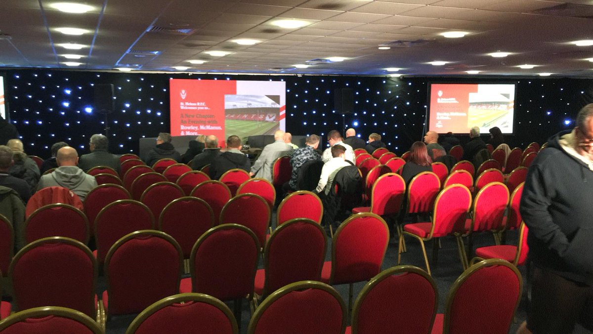 Superb night <a href="/Saints1890/">St.Helens R.F.C.</a> 
Eamon brutally honest &amp; heartfelt apology to all fans for the last two years, admitting he got it wrong. 
Paul Rowley, intelligent, sharp, honest and very funny. Came across absolutely brilliant. 
Very insightful. 
Fantastic night all round.