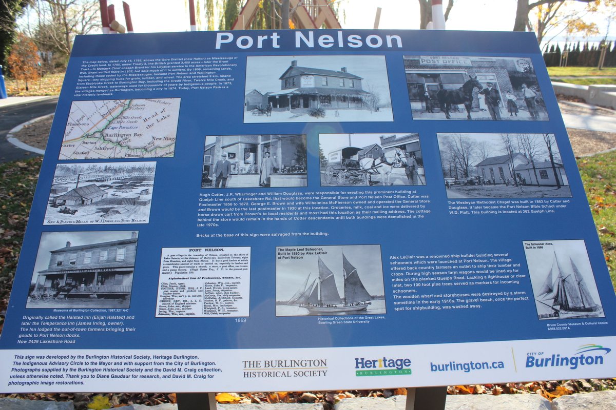 Port Nelson Park is now open! Wooden playground, sand pit, plentiful park benches, dozens of trees, historical plaque and more. Water foundation and even a water bowl for the dogs! Come visit this amazing facility.
