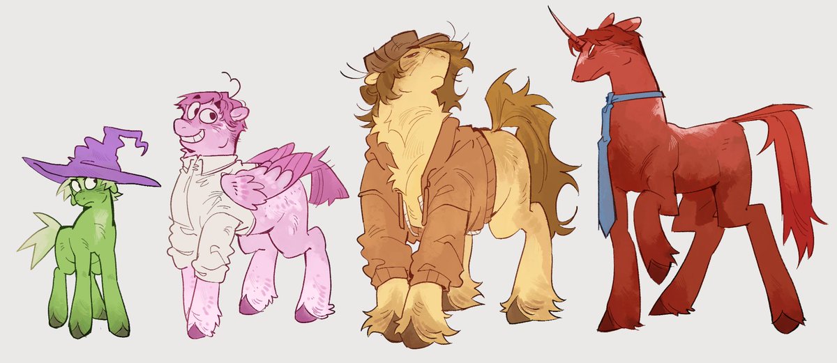 ponies smiling friends