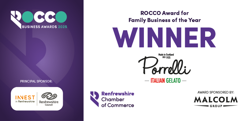 I scream, you scream, we all scream for Ice Cream!!  It's of course a win for <a href="/Porrelli1925/">Porrelli's Ice Cream</a>, taking home the ROCCO Award for Family Business of the Year 👏 Sponsored by the <a href="/MalcolmGroup/">The Malcolm Group</a> #2025ROCCO