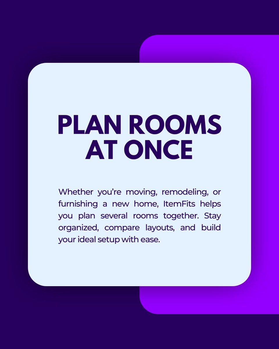 ItemFits's tweet image. Transform your home makeover with smarter planning. ✨ 

ItemFits helps you measure accurately, compare furniture styles, visualize room layouts, and plan multiple spaces — all before you buy anything.

🔗 Explore more at itemfits.com 

#SpacePlanning #HomeLayout