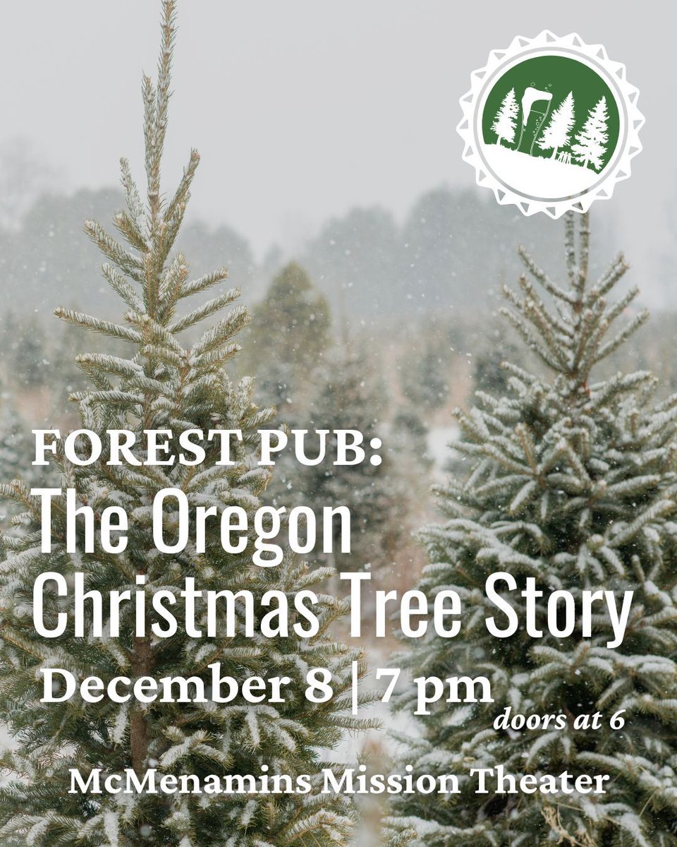 World_Forestry's tweet photo. Oregon grows more Christmas trees than any other state—but what does it take to cultivate the forests behind this festive tradition? Join OSU Christmas Tree Specialist, Priya Rajarapu, and Trout Creek Farm Owner, Tom Norby, for our next Forest Pub: https://t.co/0lbuSwYNBg https://t.co/P6Dm2p2nJe