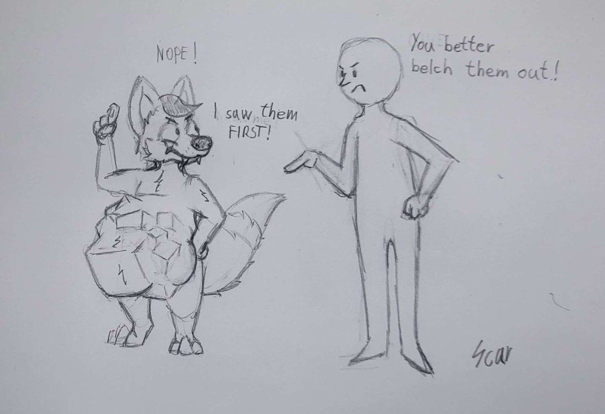 Oh look~

I stole your cubes~ |3

You are never getting them back~
Though... you can climb down my throat and try and get them out~

Surely... nothing bad will happen I swear~ :3c