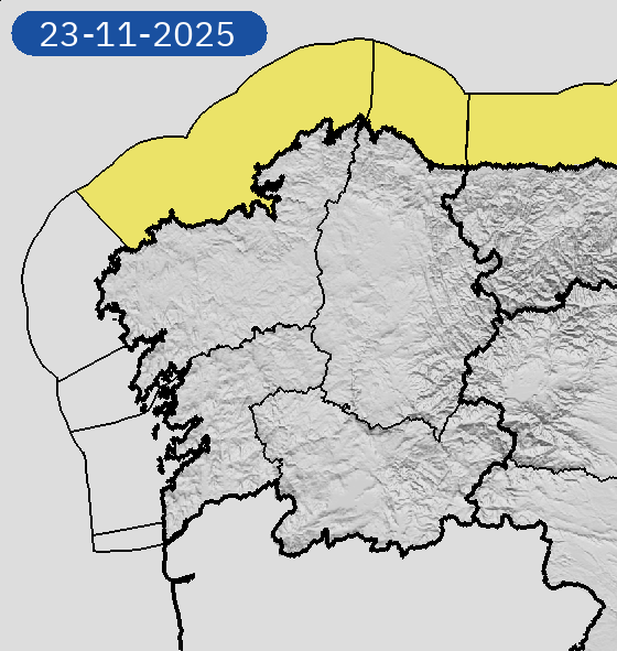 22/11 00:06 AVISOS MAÑANA | Galicia: costeros. Nivel máximo de aviso: amarillo.
Actualizaciones en aemet.es/es/eltiempo/pr…