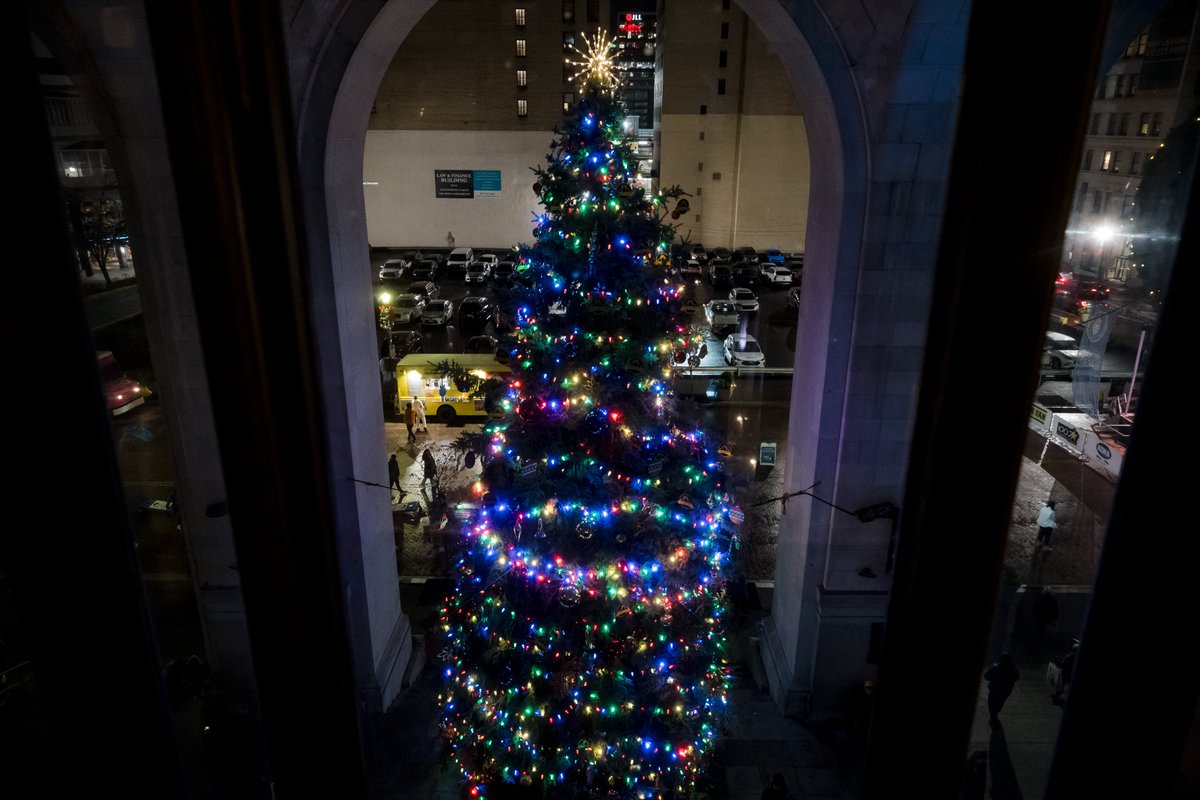 Light <a href="/Pittsburgh/">City of Pittsburgh</a>'s 110th Christmas Tree with us tomorrow at 4:00PM! 🎄

Join the fun at the City-County Building with music, food trucks, craft vendors, &amp; more pres. by <a href="/Clearview_FCU/">Clearview FCU</a>.

4-4:45pm   East Winds Symphonic Saxophones
5-5:20pm   Tree Lighting &amp; Fireworks
5:20pm