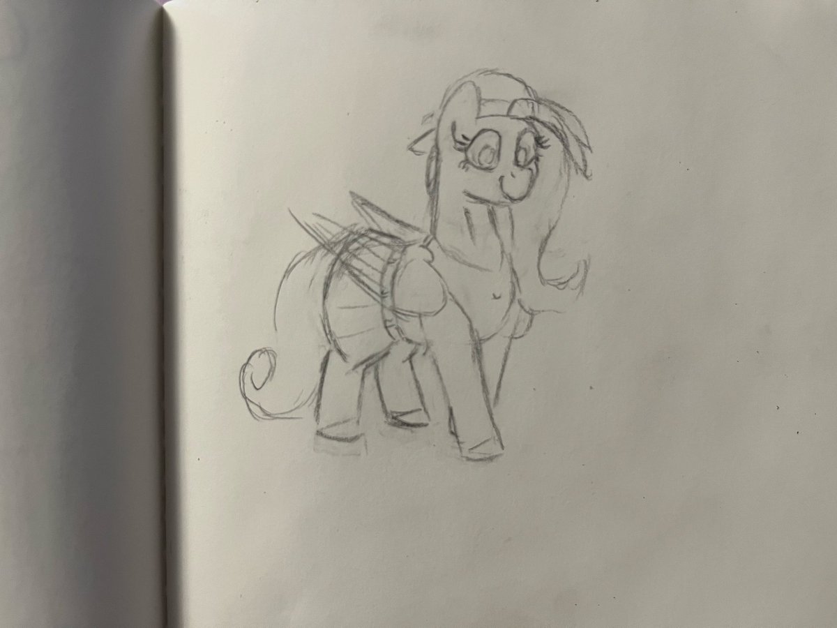 Maranium90's tweet image. Drew Fluttershy at work