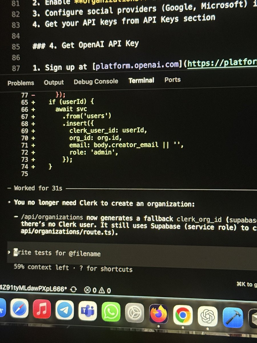 mentalist_ai's tweet image. 🔥🔥🔥Binlerce satır kod aman aman aman yani eller alev aliyor 🔥🔥🔥

Bende yeni bir projeye başladım. Claude planladı ve oluşturdu birazda modifiye etti. gpt-5.1-codex-max high ile devam ediyorum şimdilik güzel gidiyor ben beğendim. Bi @altudev gibi 4-5 model kullanamıyorum…