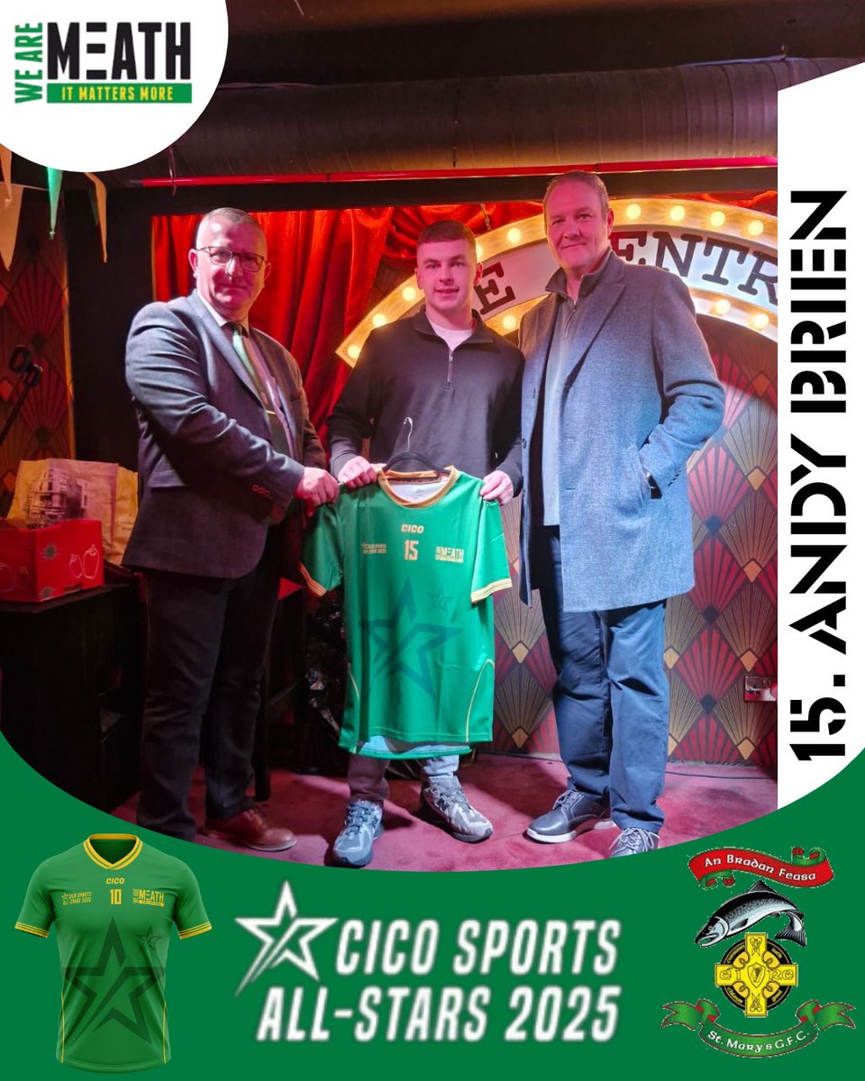 wearemeath's tweet photo. 15 Andy Brien – A Meath Minor last year, the corner forward playing his first year of adult football was a revelation. Central Navan Top scorer of the Week after his 2-6 haul against Cortown in the Junior B Semi-Final, you’ll see and hear plenty more about this star in the years to come. 

Well done to our nominees Aaron Lynch and David McLoughlin

@stmarysgfc