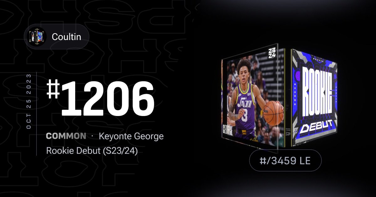 Prediction giveaway!

Jazz vs Thunder tonight! 
Let’s make this one easier-
Simply guess Keyonte’s points and assists (for tiebreaker) and this Keyonte TSD is yours!  Comments lock at tip.