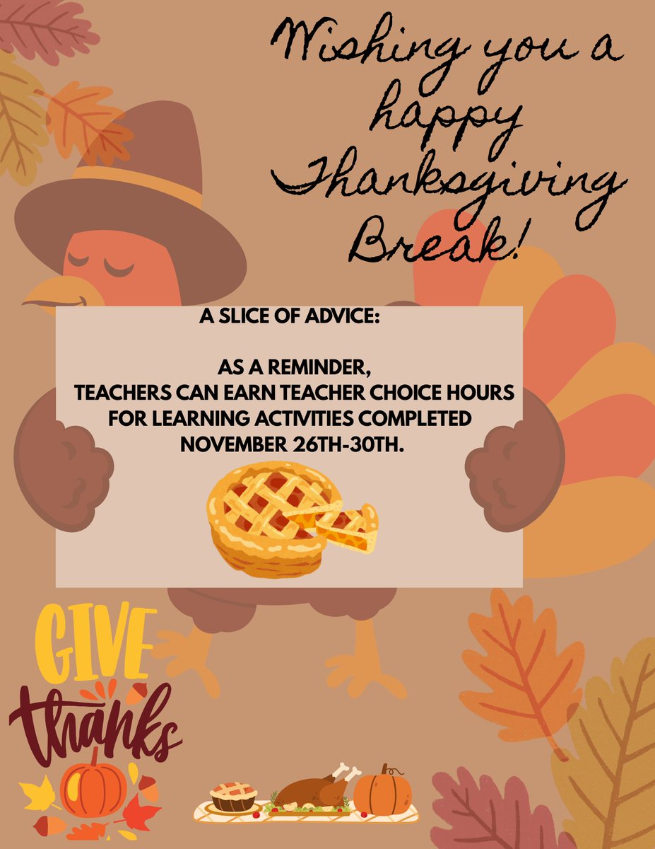 NISDTeachLearn's tweet photo. Just a friendly reminder about Teacher Choice credits for next week. Click the link below for instructions on uploading out of district transfer credits.
https://t.co/zp0d68QcVw
#NorthsideISD #WhatsHappeningAtNAC #LetsTeachAndLearnNISD #NISDUnstoppable https://t.co/GNtcLVI57a