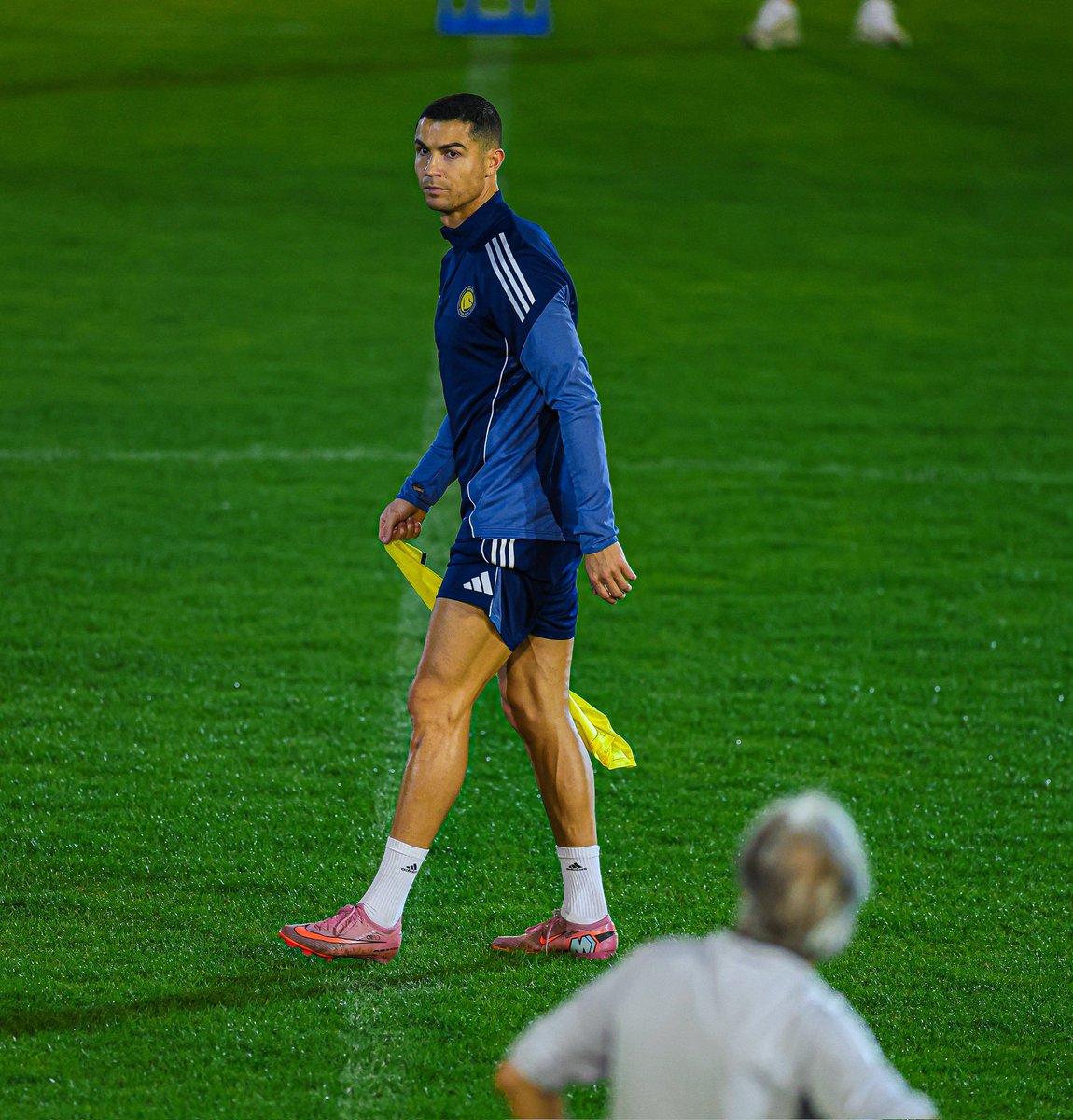 كرستيانو رونالدو في تدريبات النصر اليوم 😍💛