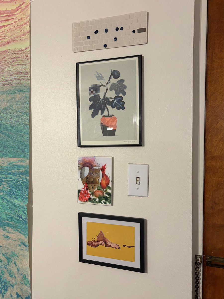 finally hanging up some art <a href="/adamchau/">adam</a> <a href="/komiya_ma/">ヘルミッペ / Hermippe</a> <a href="/lm_netwebs/">Lorna Mills</a>