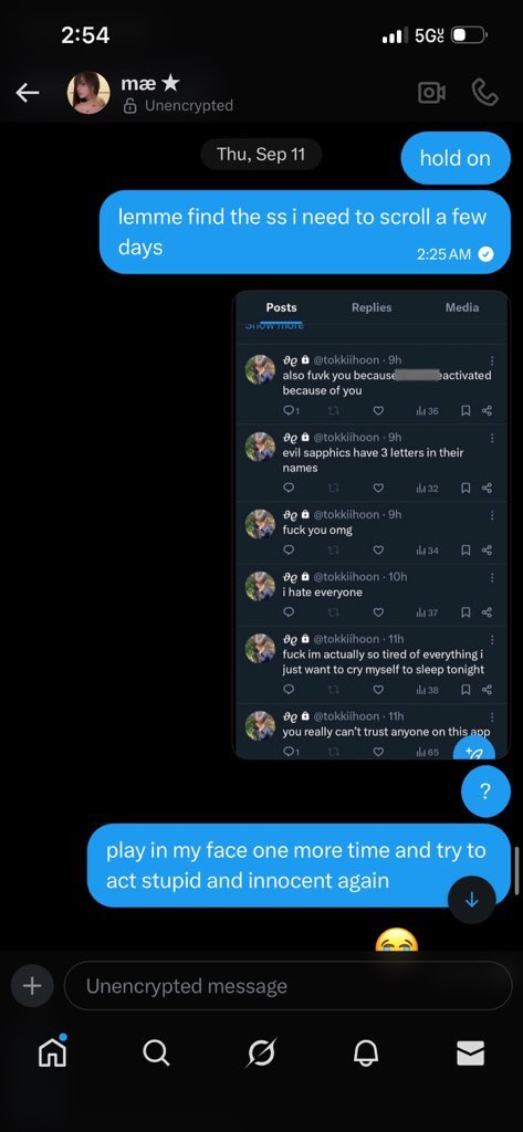 pradawonki's tweet image. i wanna add that she was harassing a close friend of mine back in september because my friend didn’t reciprocate the same feelings. she contacted her on different social medias and also kept subtweeting her on her priv as well.