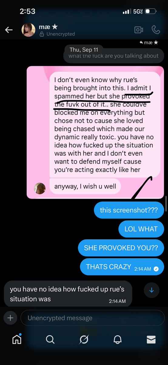 pradawonki's tweet image. i wanna add that she was harassing a close friend of mine back in september because my friend didn’t reciprocate the same feelings. she contacted her on different social medias and also kept subtweeting her on her priv as well.