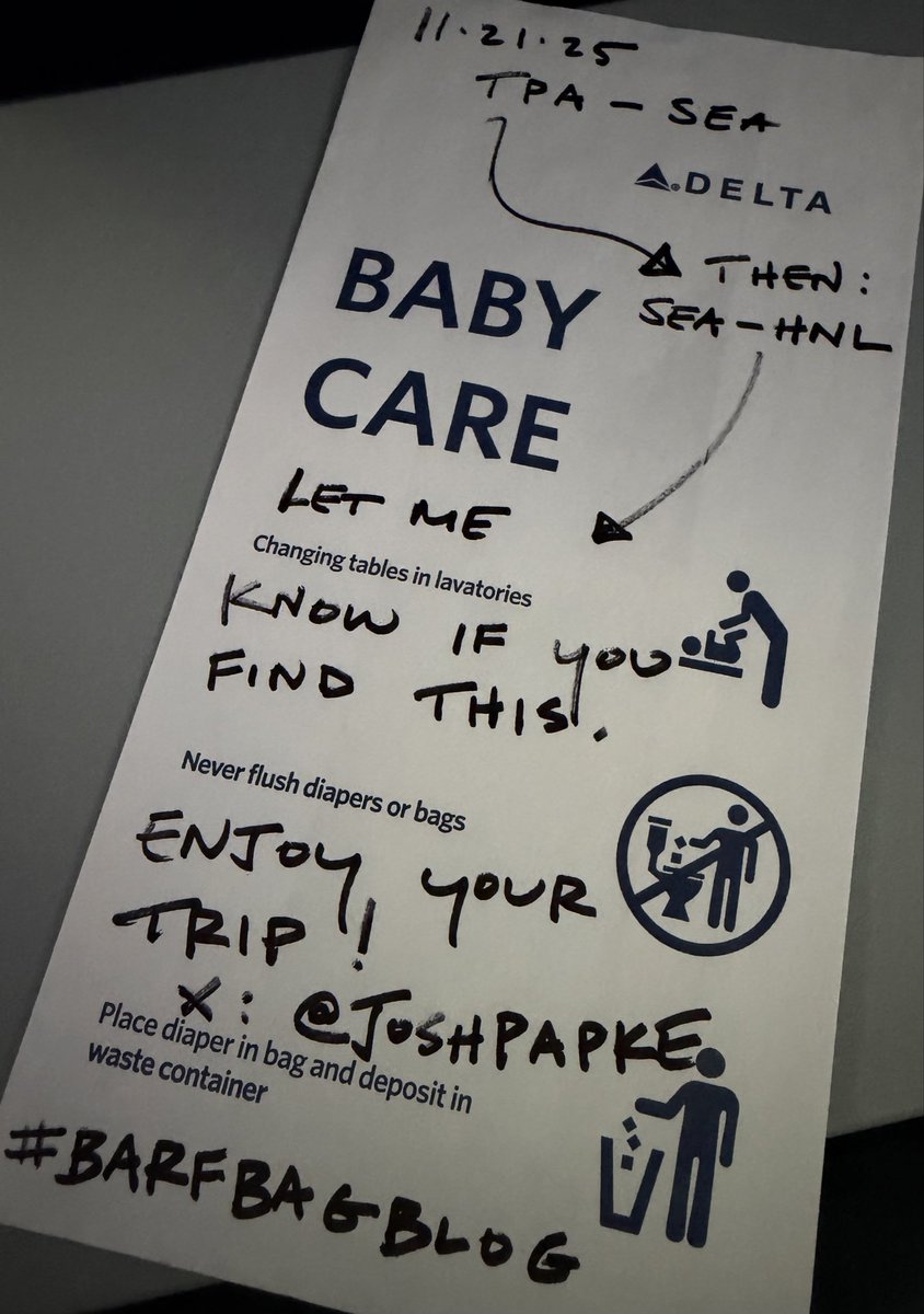 joshpapke's tweet image. DL1090:
TPA ➡️ SEA

#FlyTPA | #flySEA
@FlyTPA🦩| @flySEA ☕️

#BarfBagBlog