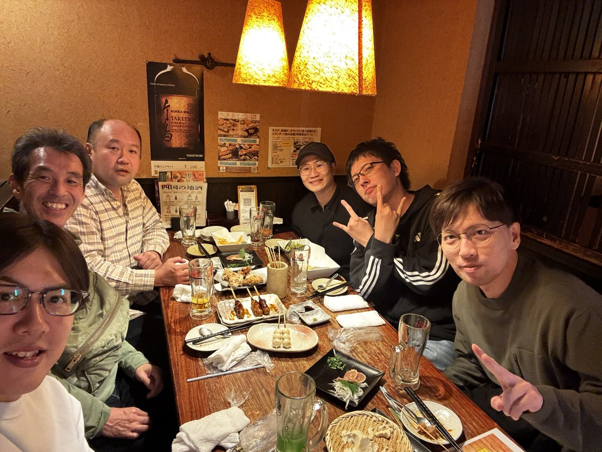 Ryo_web_cording's tweet image. 昨日は #沼脱 高松オフ会！！

美味しいもの食べながら、コーディングの話や営業の話、将来の話などたくさんできました😊

#RyoHack メンバーの方も多く嬉しい報告もたくさん✨

RyoHack入って禁煙できた🚭という声もいただきましたw😇
(なんのサービスなんだw)

今から福岡方面へ行きます！！🚄
