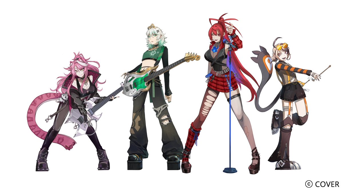 azuza_tori's tweet image. My first work on a MV ! Excited to share that I was the lead illustrator on this project ~ I also designed the costumes. Thank you so much!!! 

【仕事】HoloEN COVER Maneskin「I WANNA BE YOUR SLAVE」の衣装デザインとイラストを担当させていただきました🥹。
よろしくお願いします