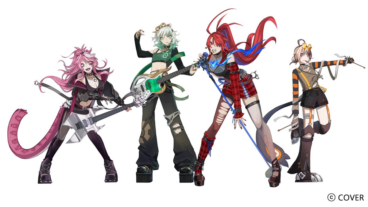 azuza_tori's tweet image. My first work on a MV ! Excited to share that I was the lead illustrator on this project ~ I also designed the costumes. Thank you so much!!! 

【仕事】HoloEN COVER Maneskin「I WANNA BE YOUR SLAVE」の衣装デザインとイラストを担当させていただきました🥹。
よろしくお願いします