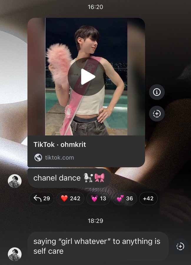 jimluvsohm's tweet image. He&apos;s one of the girls actually 💅 please be my mother and teach me how to be a cunty diva like you 😭 @ohmkrit