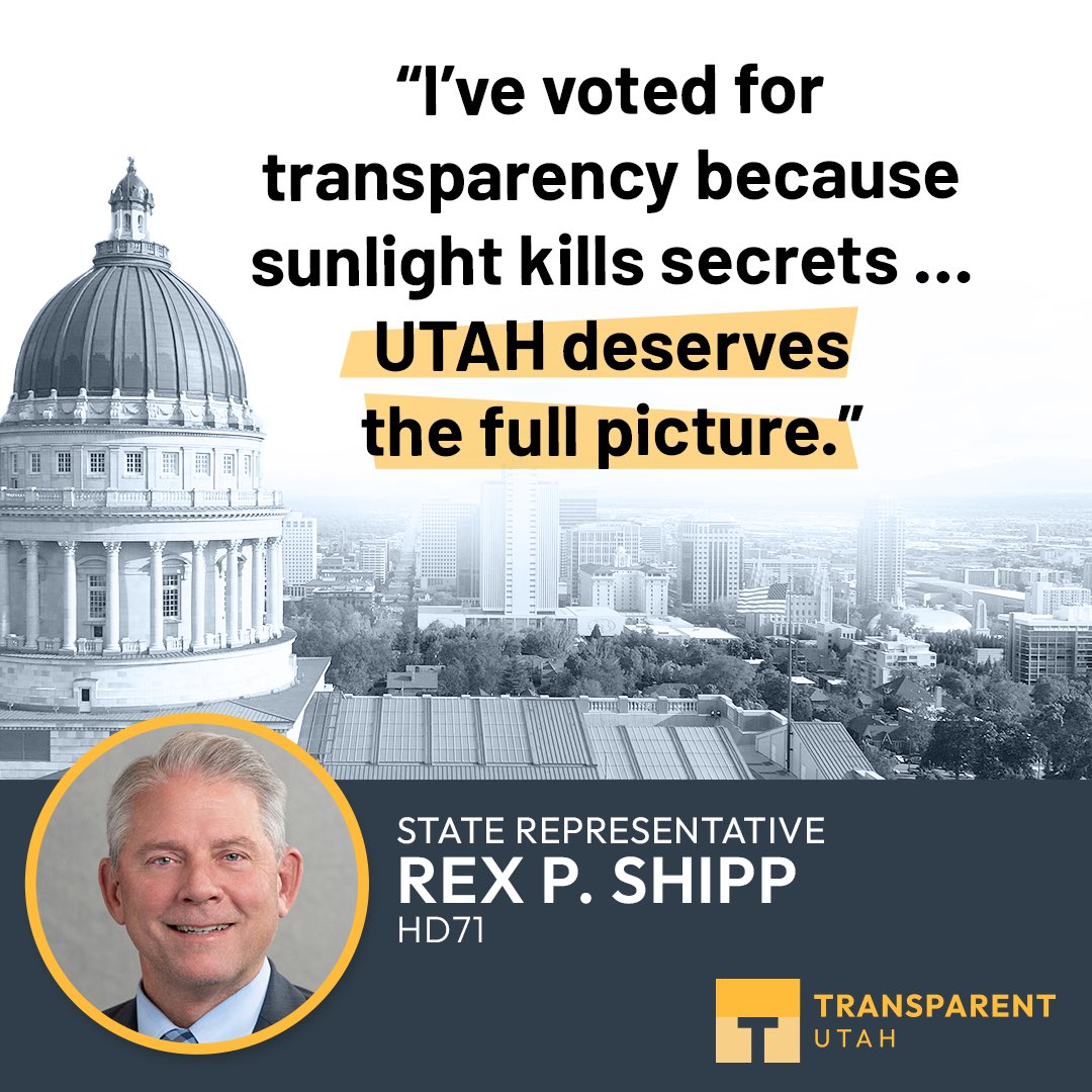 UtahTransparent's tweet image. #ThankfulForTransparency

Transparent.Utah.Gov