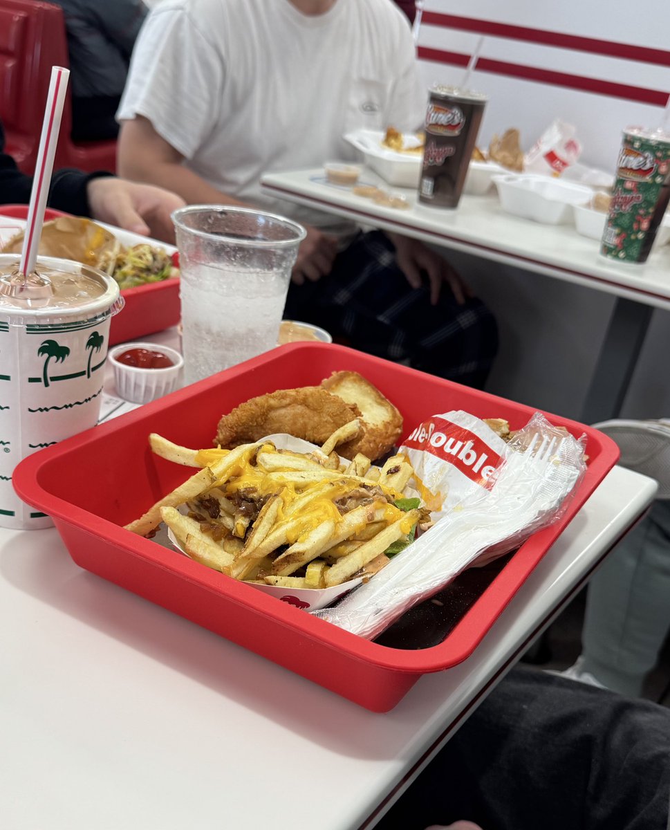 Geescottsburner's tweet image. My buddy traded a double double for two tenders and a toast. Who won here? #LANK