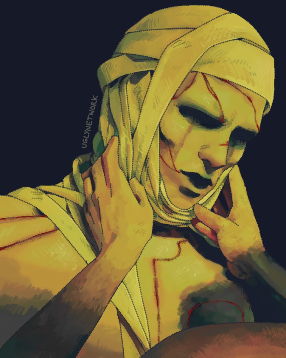 Did some more work on this so I'm uploading it again, I love the creature so much ❤️‍🩹
#Frankenstein #myart