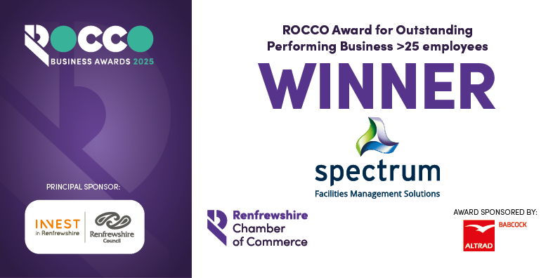 A 2nd win of the night for <a href="/Spectrum_SS/">Spectrum</a> - winning the ROCCO Award for Outstanding  Performing Business &gt;25 employees - Amazing result! 🎉💪 

Category sponsored by <a href="/altrad_services/">Altrad UK, Ireland & Nordics</a> #2025ROCCO