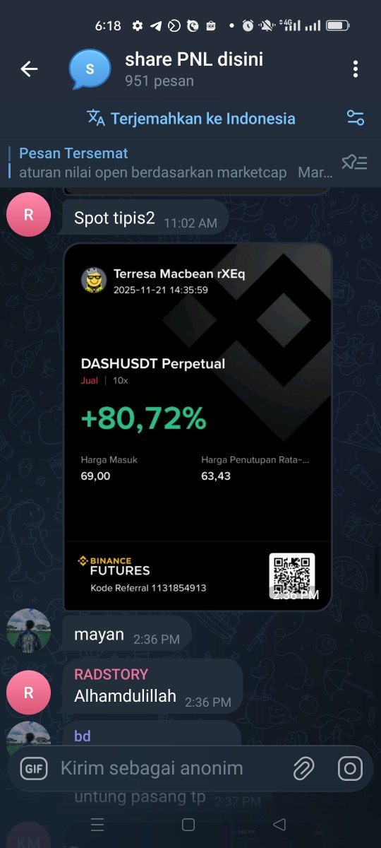 cryptoiz_IDN's tweet image. Disaat market buruk selalu ada peluang . Hari ini lion pump Dan NL juga pump. Lion saya open ke publik . Di group premium rame profit . Trading itu butuh ilmu ga bisa asal. Kalo mau niat belajar silahkan bergabung di group premium cryptoiz .