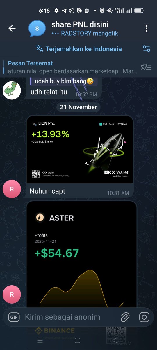 cryptoiz_IDN's tweet image. Disaat market buruk selalu ada peluang . Hari ini lion pump Dan NL juga pump. Lion saya open ke publik . Di group premium rame profit . Trading itu butuh ilmu ga bisa asal. Kalo mau niat belajar silahkan bergabung di group premium cryptoiz .