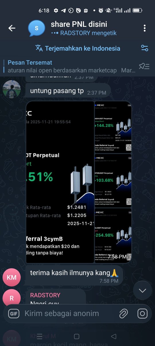 cryptoiz_IDN's tweet image. Disaat market buruk selalu ada peluang . Hari ini lion pump Dan NL juga pump. Lion saya open ke publik . Di group premium rame profit . Trading itu butuh ilmu ga bisa asal. Kalo mau niat belajar silahkan bergabung di group premium cryptoiz .