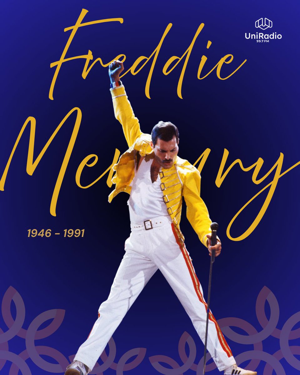 #UnDíaComoHoy el mundo perdió a Freddie Mercury, legendario vocalista de la banda británica Queen, y una de las figuras más icónicas en la historia del rock. Su voz poderosa, presencia escénica y creatividad musical lo convirtieron en un símbolo de libertad.

#Reimagina #UniRadio